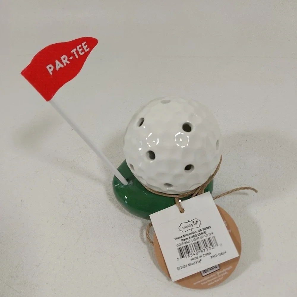 Mud Pie Golf Ball Light Up‎ Sitter; 4 1/4